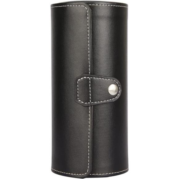 Vegan Leather Watch Case 3-Slot, Watch Roll Travel Storage Organizer - Picture 7 of 7